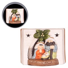 Enf resina religiosa led 9x11x6cm            cx:036