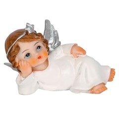 Enf resina anjo asa pluma 7x4x4cm            cx:072