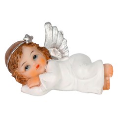 Enf resina anjo asa pluma 7x4x4cm            cx:072