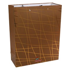 Sacola natal risco gold 26x32x10cm          cx:0180