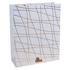 Sacola natal risco gold 26x32x10cm          cx:0180