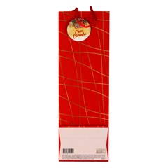 Sacola natal risco gold garrafa 12x36x9cm          cx:0240