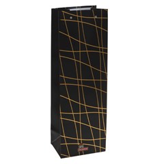 Sacola natal risco gold garrafa 12x36x9cm          cx:0240