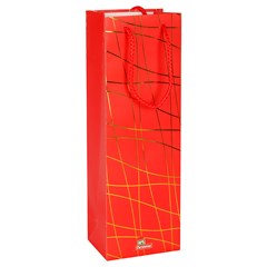 Sacola natal risco gold garrafa 12x36x9cm    cx:240