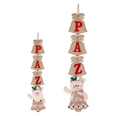 Fam royal enf cordao paz natalino 40x8cm
