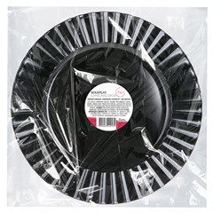 Sousplat plast canelado 33cm               cx:024