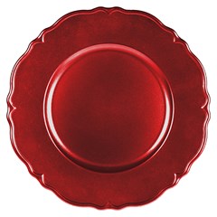 Sousplat plast petala 33cm                       cx:024