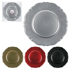 Sousplat plast petala 33cm                       cx:024