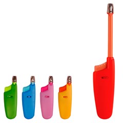 Acendedor de fogao a gas retratil color recarregavel   cx:300