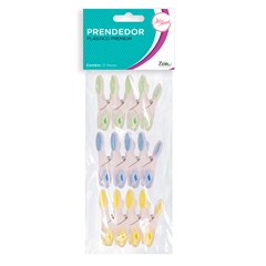 Prendedor plast 12pcs premium color         cx:060