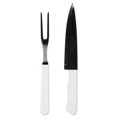 Kit churrasco 2pcs cabo plastico             cx:024