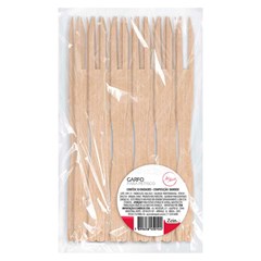 Garfo p/petiscos madeira 50pcs            cx:250