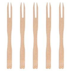 Garfo p/petiscos madeira 50pcs            cx:250