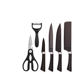 Cj faca 6pcs black     cx:024