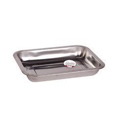 Travessa ret inox  19x26x3,5cm          cx:120