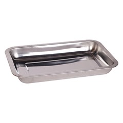 Travessa ret inox 32x22cm            cx:096