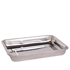 Travessa ret inox 36x27cm           cx:072