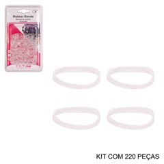 Elastico de cabelo liga 300pcs transp       cx:144