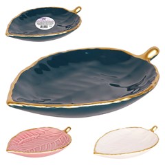 Enfeite decorativo folha  15x9,5cm             cx:060