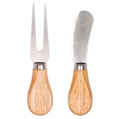 Cj para queijo 2pcs espatula+garfo        cx:036