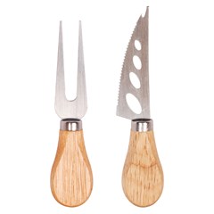 Cj para queijo 2pcs faca+garfo          cx:036