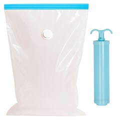 Kit saco a vacuo c/bomba 4pcs            cx:030