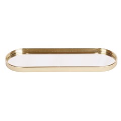 Bandeja espelhada oval 30x12cm                       cx:024