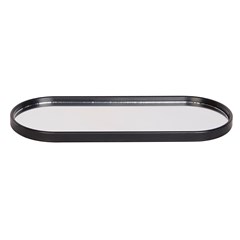 Bandeja espelhada oval 30x12cm                       cx:024