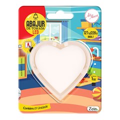 Abajur de tomada coracao 5cm                  cx:120