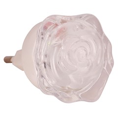 Abajur de tomada rosa 6,5cm            cx:120
