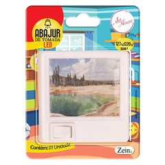 Abajur de tomada estampado 7cm                   cx:120