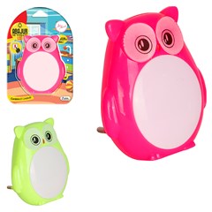 Abajur de tomada coruja 8cm                 cx:120