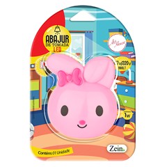 Abajur de tomada coelho lacinho 8cm                    cx:120