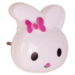 Abajur de tomada coelho lacinho 8cm                    cx:120