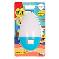 Abajur de tomada oval 9cm                 cx:100