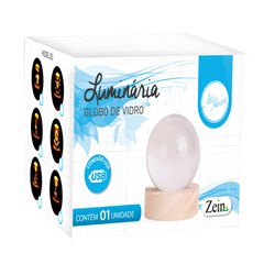 Luminaria globo de vidro 7cm             cx:060