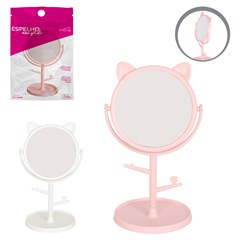 Espelho de mesa gatinho 21x12cm           cx:060