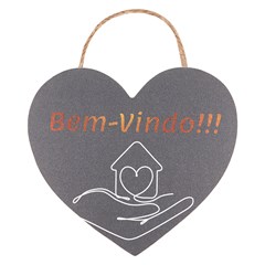 Placa dizeres coracao 14,5x14cm       cx:144