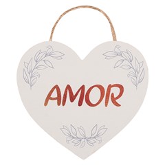 Placa dizeres coracao 14,5x14cm       cx:144