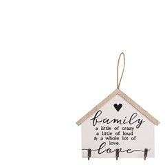 Placa dizeres com ganchos 21x14cm           cx:072