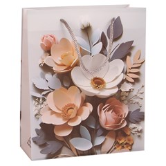 Sacola presente 18x23x8cm floral        cx:240