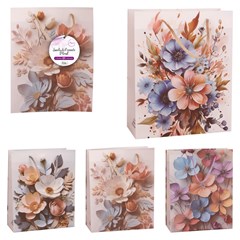 Sacola presente 18x23x8cm floral        cx:240