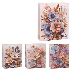 Sacola presente 23x27x8cm floral        cx:180