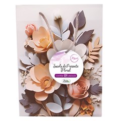 Sacola presente 26x34x8cm floral            cx:120