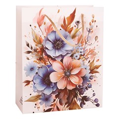 Sacola presente 26x34x8cm floral            cx:120