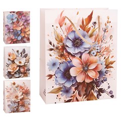Sacola presente 26x34x8cm floral            cx:120