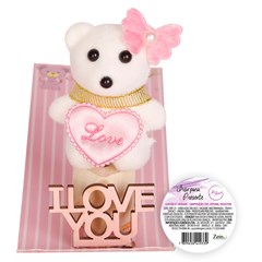 Urso love p/presente 10cm                  cx:120