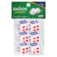 Dado color 16mm c/6pcs                       cx:240
