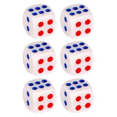 Dado color 16mm c/6pcs                       cx:240