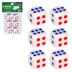 Dado color 16mm c/6pcs                       cx:240